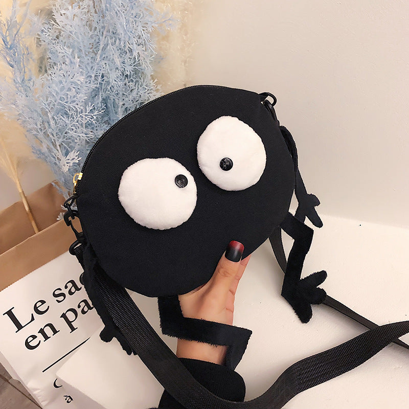 Soot Ball Inspired Messenger Bag | Spirited Away Briquette Shoulder Bag for Ghibli Fans