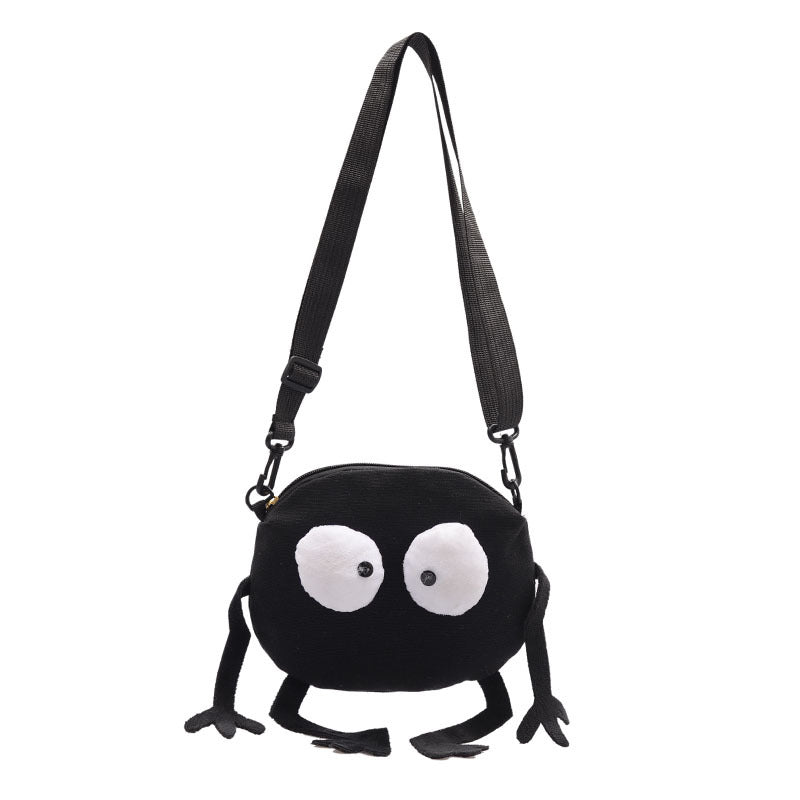 Soot Ball Inspired Messenger Bag | Spirited Away Briquette Shoulder Bag for Ghibli Fans
